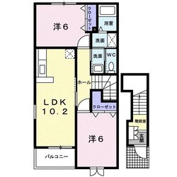 グリーミングヒルＢの物件間取画像